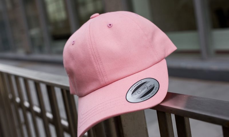 Pink dad hat